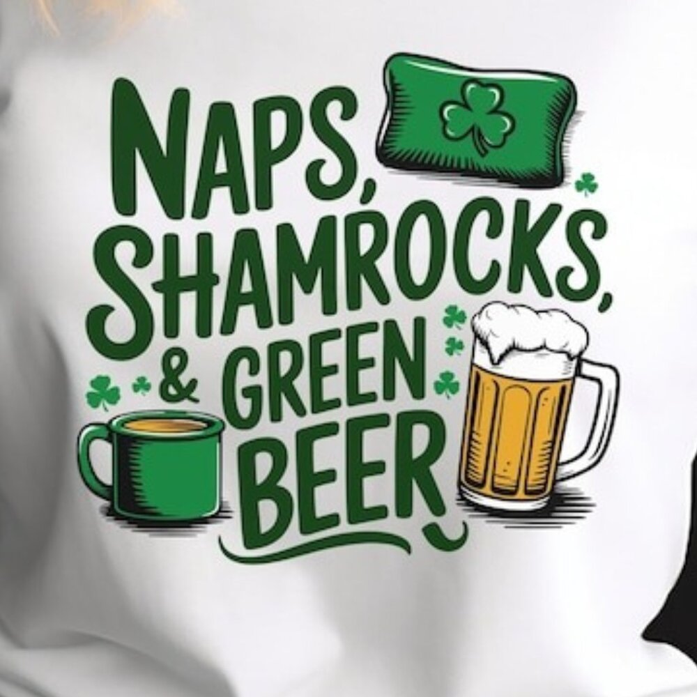 Shamrock Shirt, Irish Humor Shirt, Lucky Shirt - Picture 2 of 4
